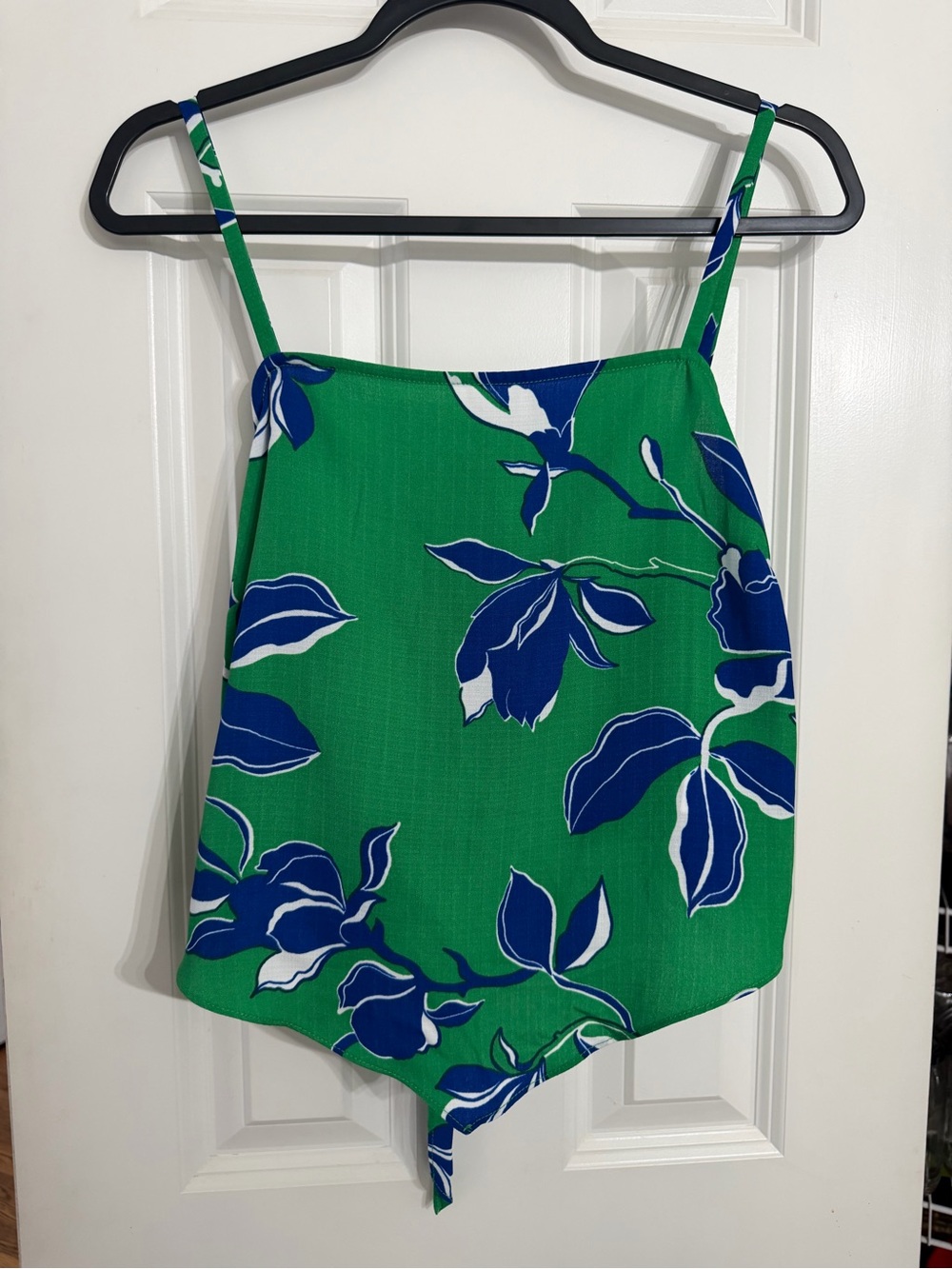 Nwot Bwear Green and Blue Floral Crop Cami Top
